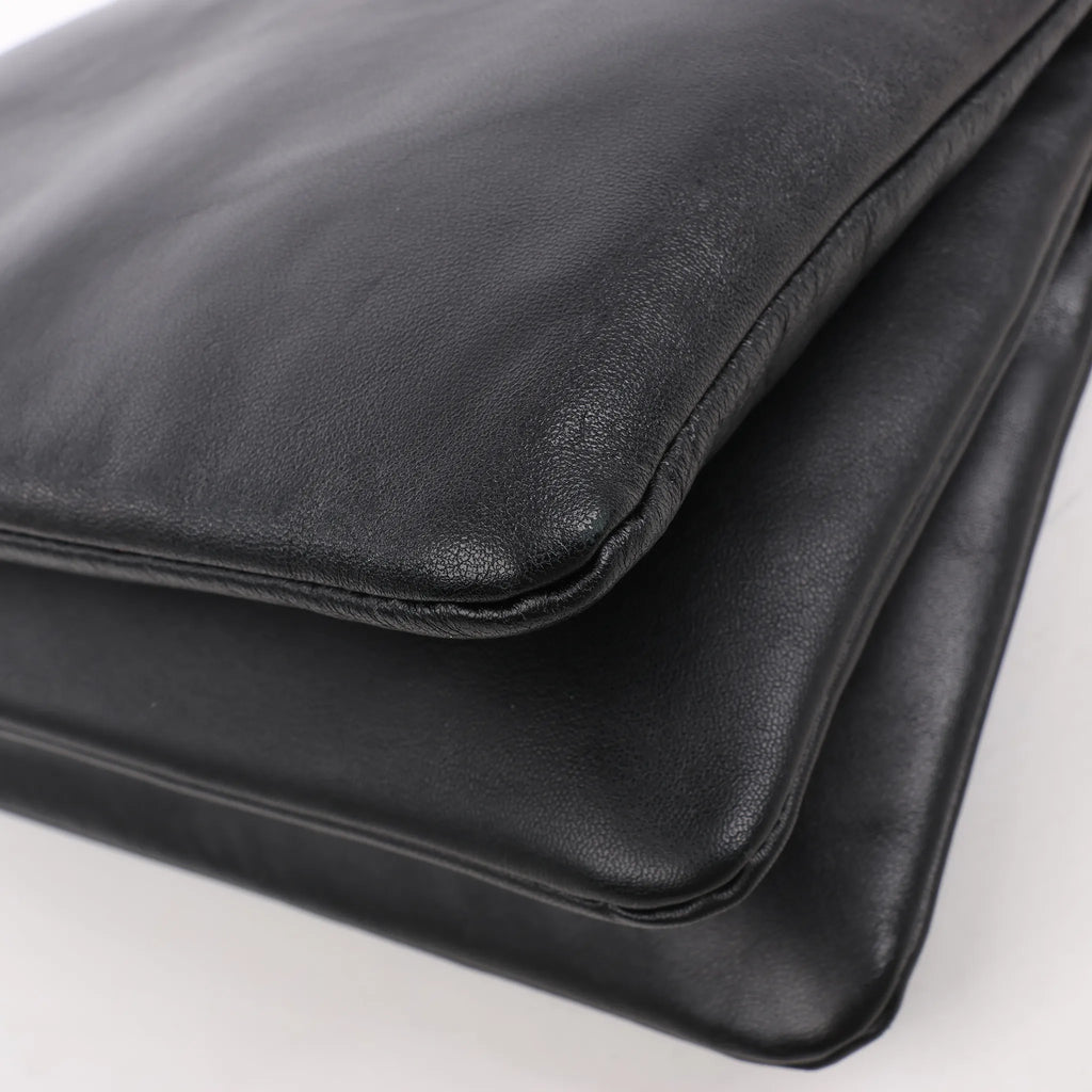Celine Trio Large Leather Crossbody bag in Black