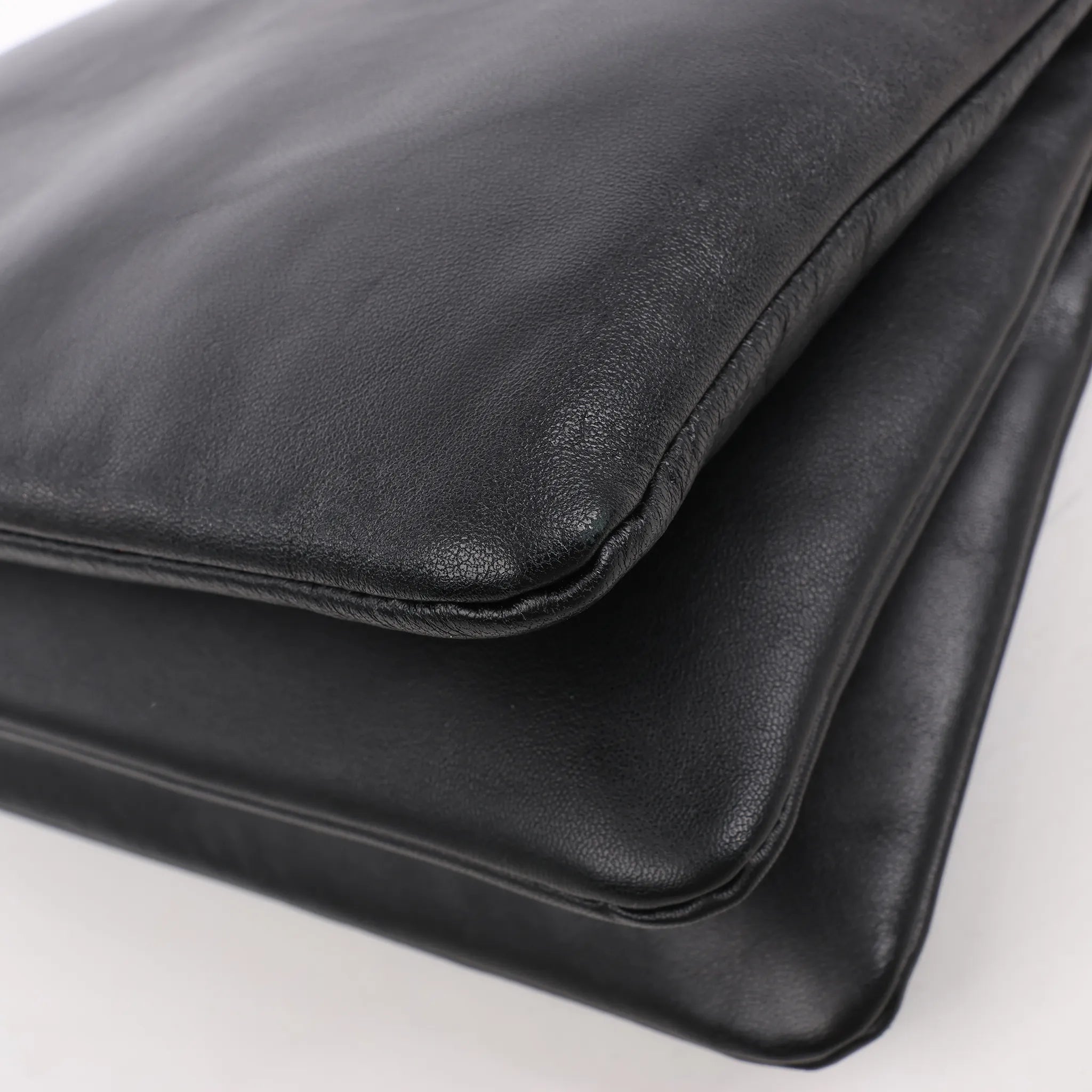 Celine Trio Large Leather Crossbody bag in Black