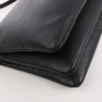 Celine Trio Large Leather Crossbody bag in Black