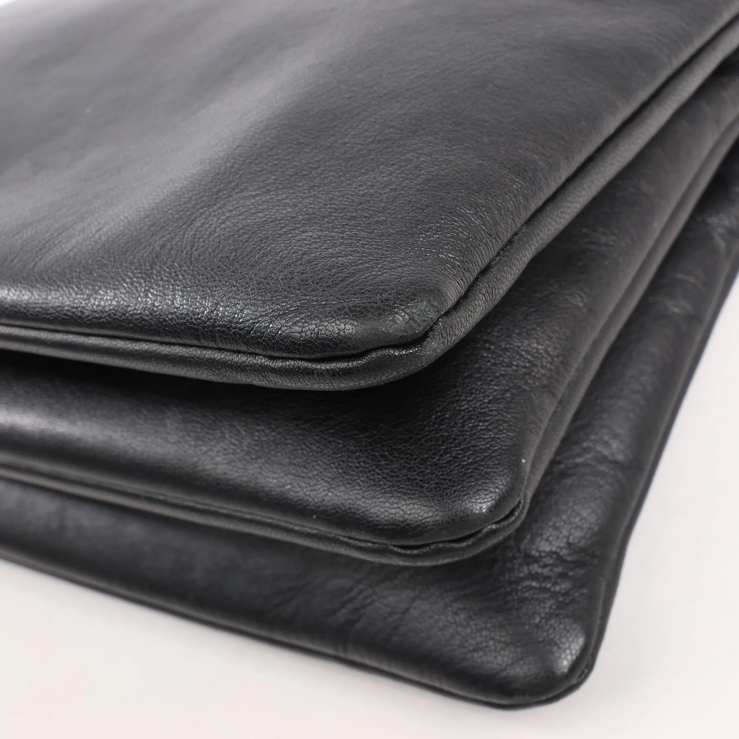 Celine Trio Large Leather Crossbody bag in Black