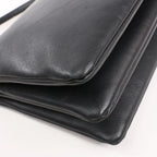 Celine Trio Large Leather Crossbody bag in Black