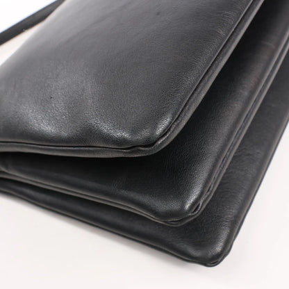 Celine Trio Large Leather Crossbody bag in Black