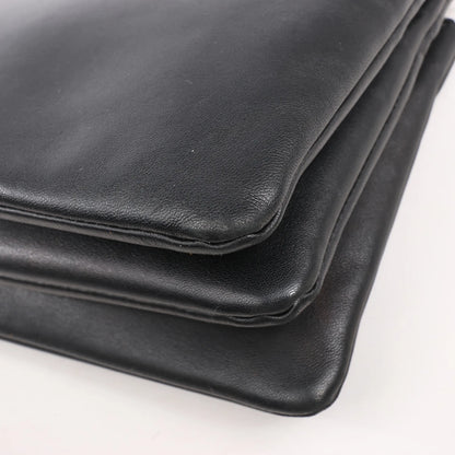 Celine Trio Large Leather Crossbody bag in Black