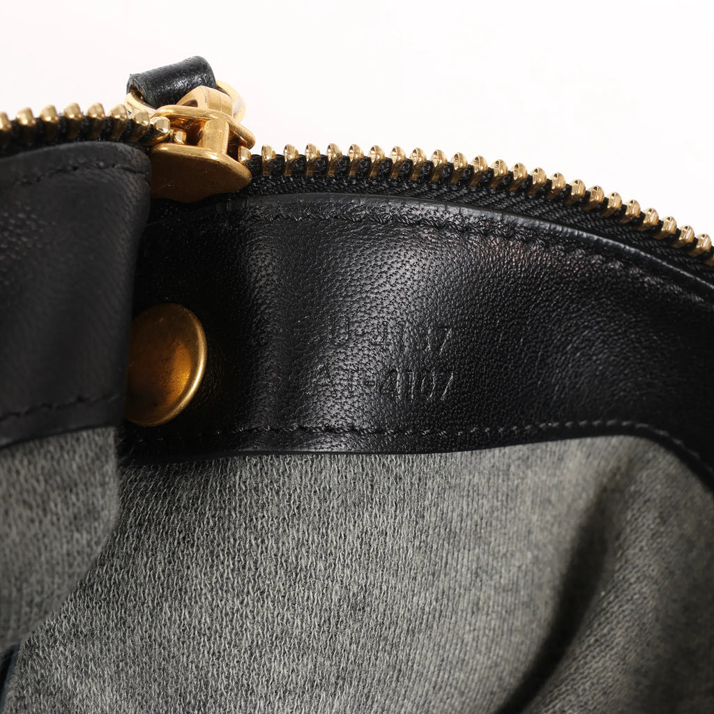 Celine Trio Large Leather Crossbody bag in Black