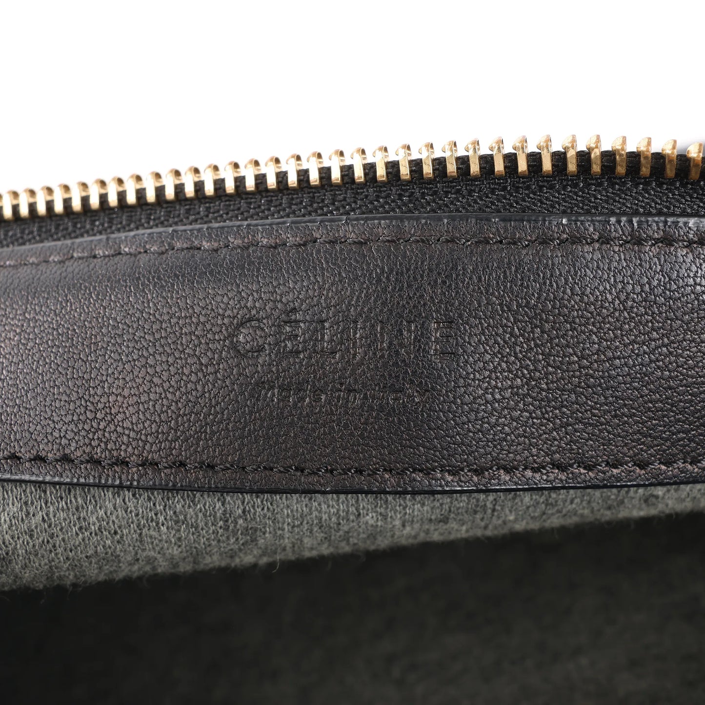 Celine Trio Large Leather Crossbody bag in Black