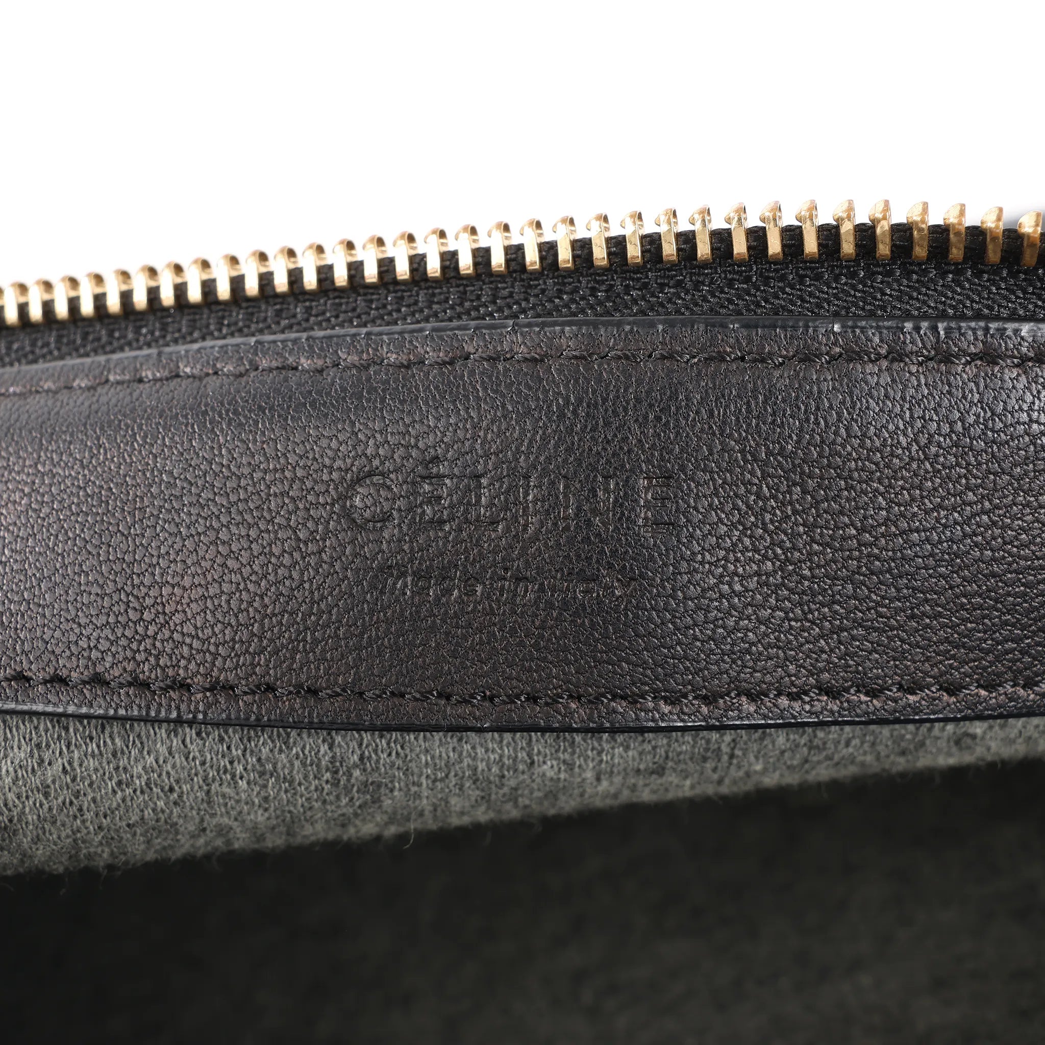 Celine Trio Large Leather Crossbody bag in Black