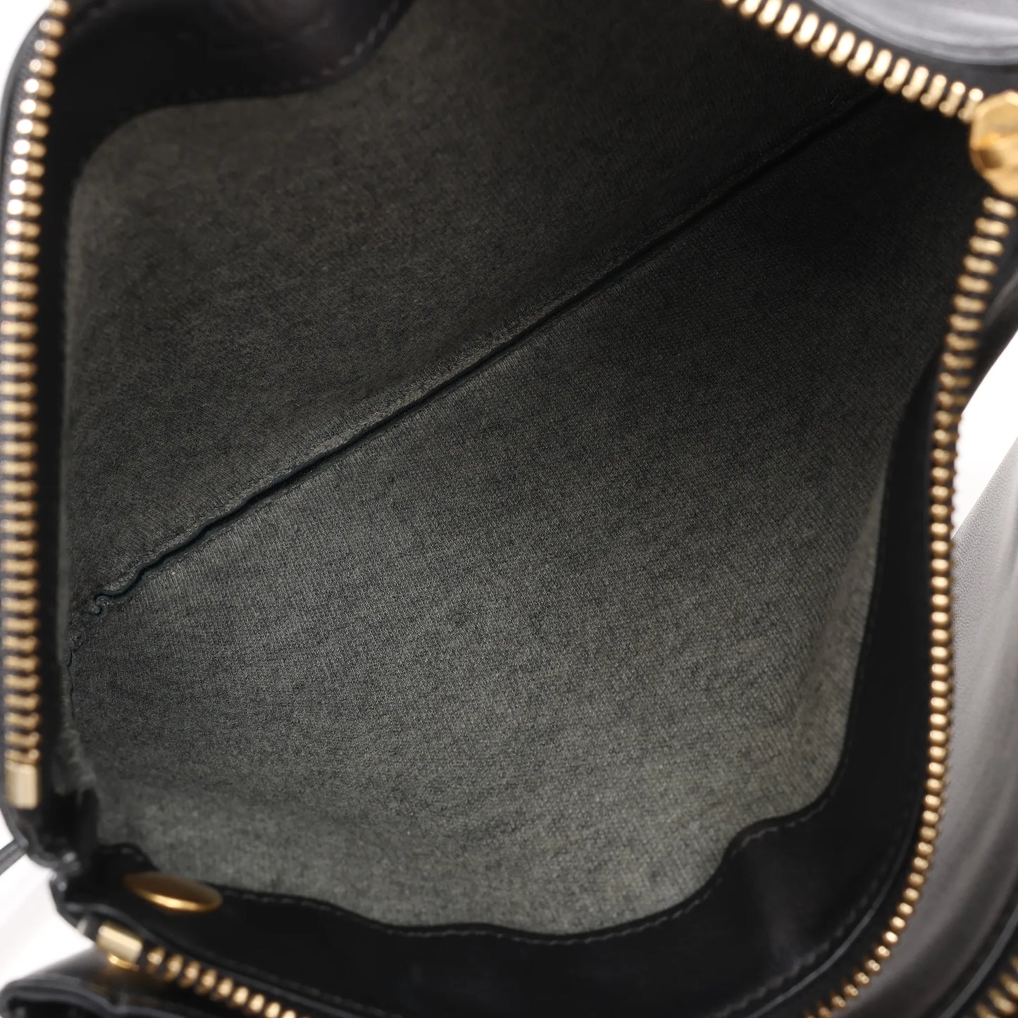 Celine Trio Large Leather Crossbody bag in Black