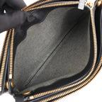 Celine Trio Large Leather Crossbody bag in Black