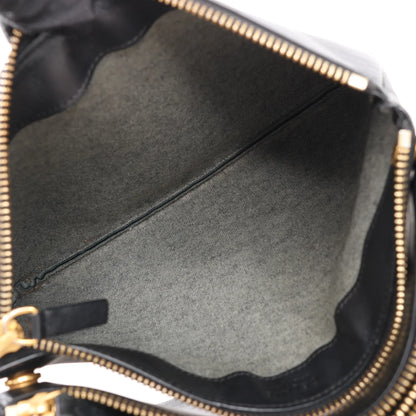 Celine Trio Large Leather Crossbody bag in Black