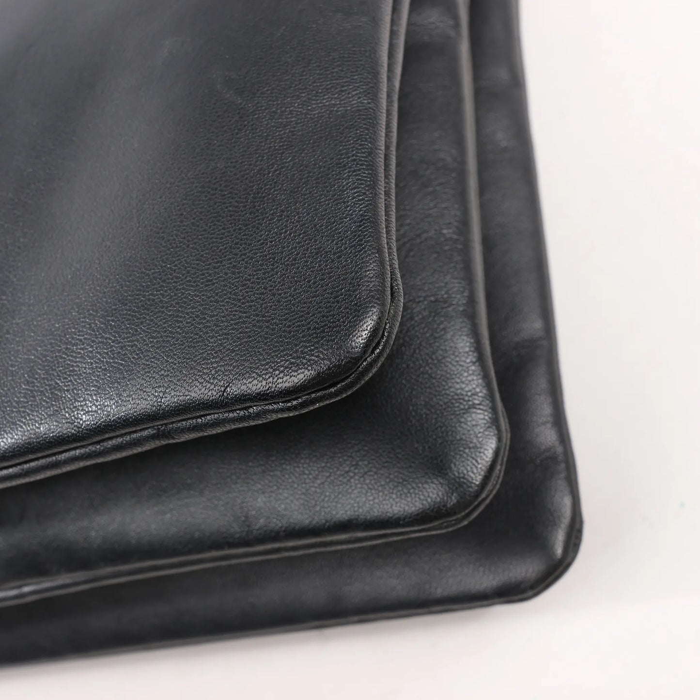 Celine Trio Large Leather Crossbody bag in Black