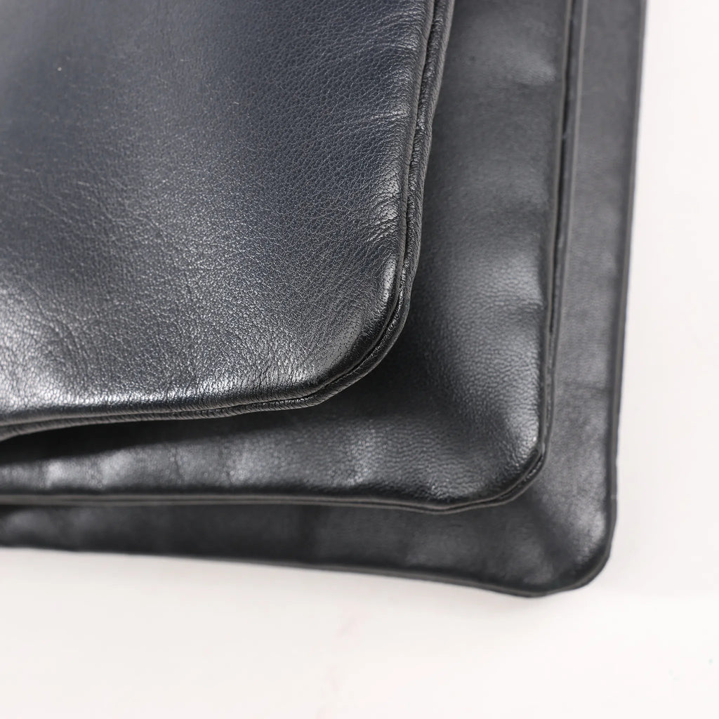 Celine Trio Large Leather Crossbody bag in Black
