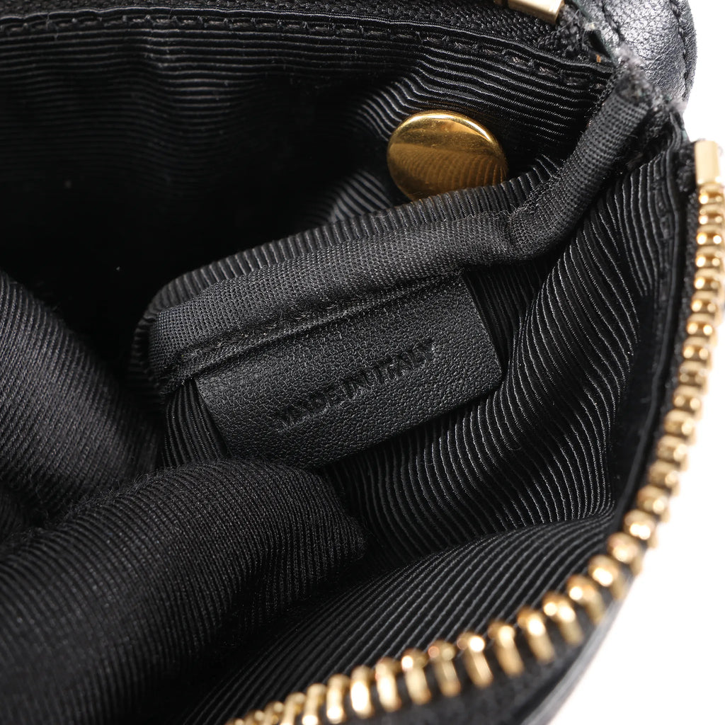Celine Trio Large Leather Crossbody bag in Black