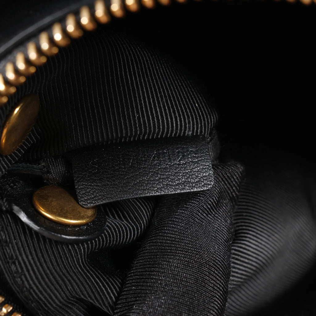 Celine Trio Large Leather Crossbody bag in Black