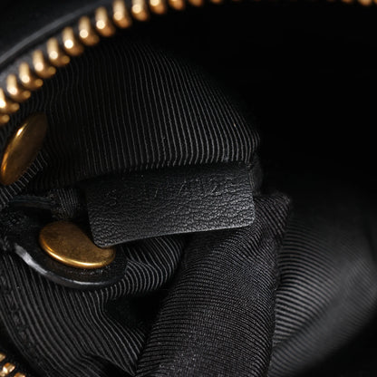 Celine Trio Large Leather Crossbody bag in Black