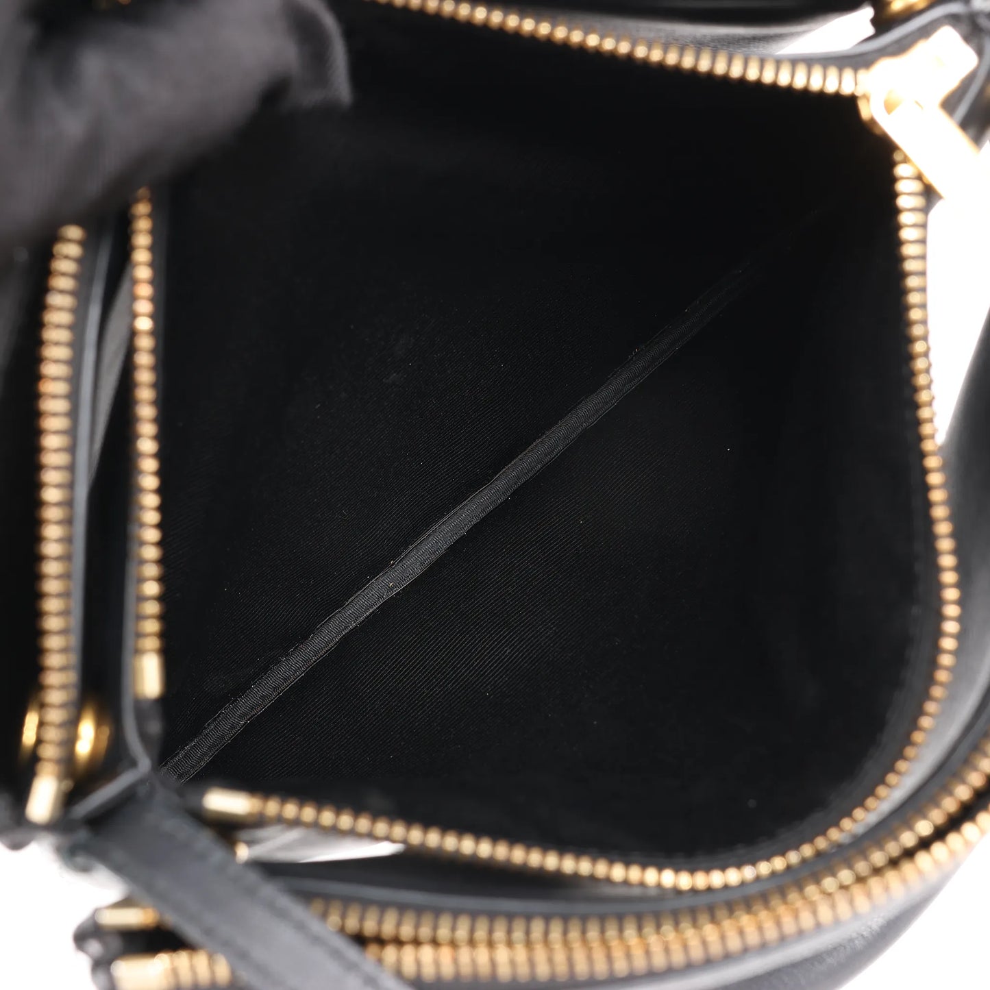 Celine Trio Large Leather Crossbody bag in Black