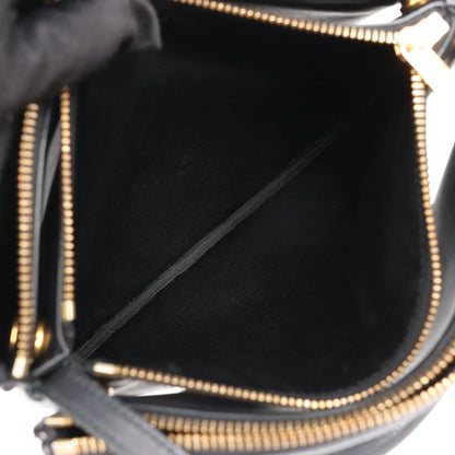 Celine Trio Large Leather Crossbody bag in Black