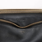 Celine Trio Small Leather Crossbody bag in Black