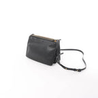 Celine Trio Small Leather Crossbody bag in Black
