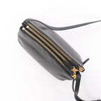 Celine Trio Small Leather Crossbody bag in Black