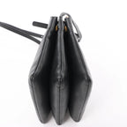 Celine Trio Small Leather Crossbody bag in Black