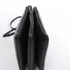 Celine Trio Large Leather Crossbody bag in Black
