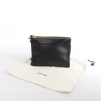 Celine Trio Large Leather Crossbody bag in Black