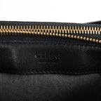Celine Trio Large Leather Crossbody bag in Black