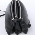 Celine Soft Trio Small Leather Crossbody bag in Black