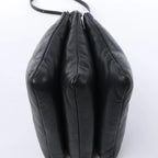 Celine Soft Trio Small Leather Crossbody bag in Black