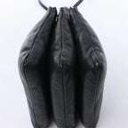 Celine Soft Trio Small Leather Crossbody bag in Black