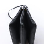 Celine Trio Large Leather Crossbody bag in Black