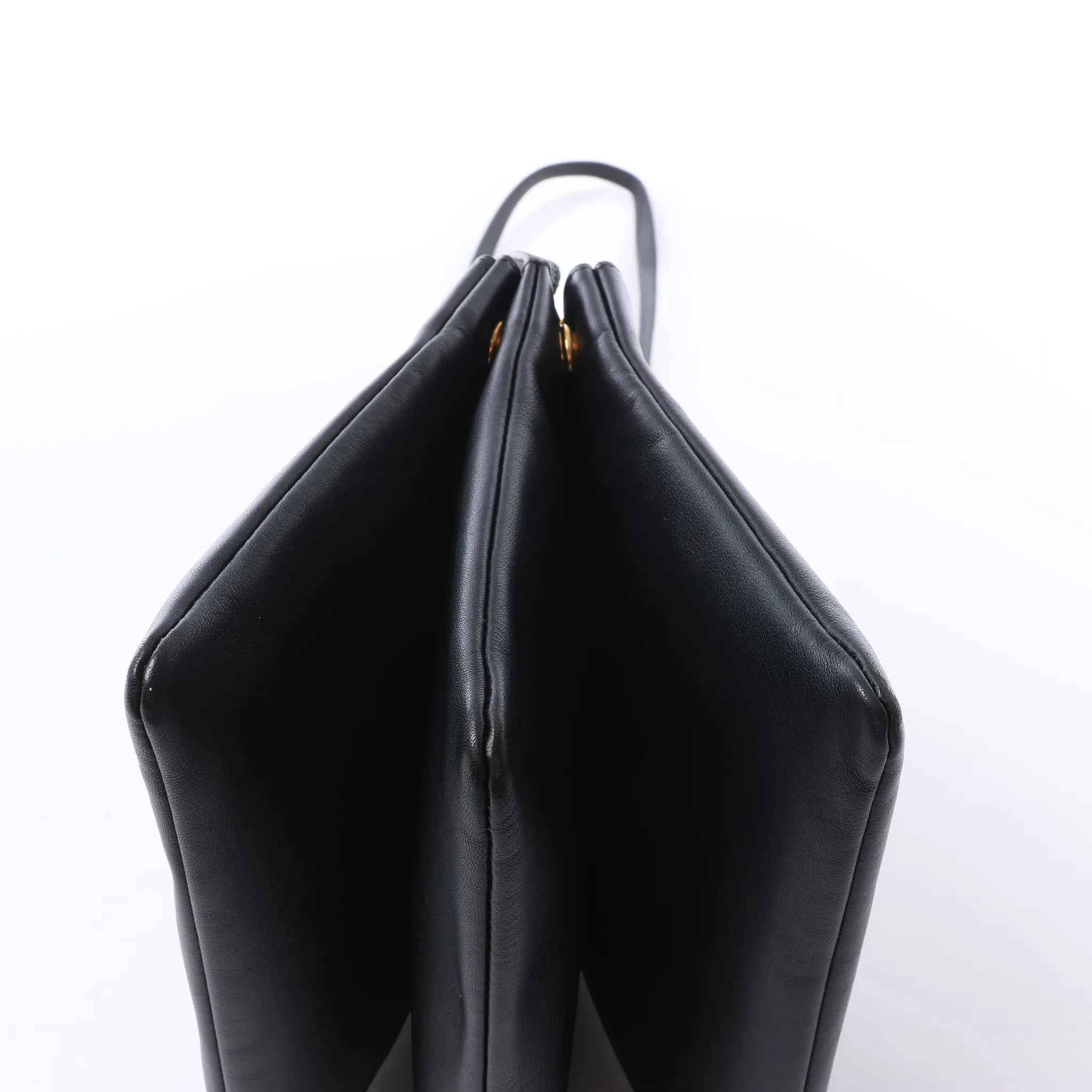 Celine Trio Large Leather Crossbody bag in Black