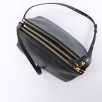 Celine Trio Large Leather Crossbody bag in Black