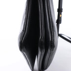 Celine Trio Large Leather Crossbody bag in Black
