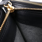 Celine Trio Large Leather Crossbody bag in Black