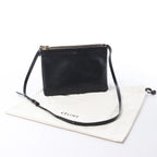 Celine Trio Large Leather Crossbody bag in Black