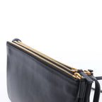 Celine Trio Large Leather Crossbody bag in Black