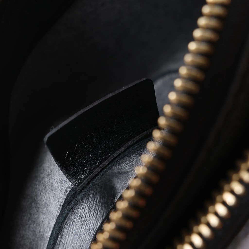Celine Trio Small Leather Crossbody bag in Black