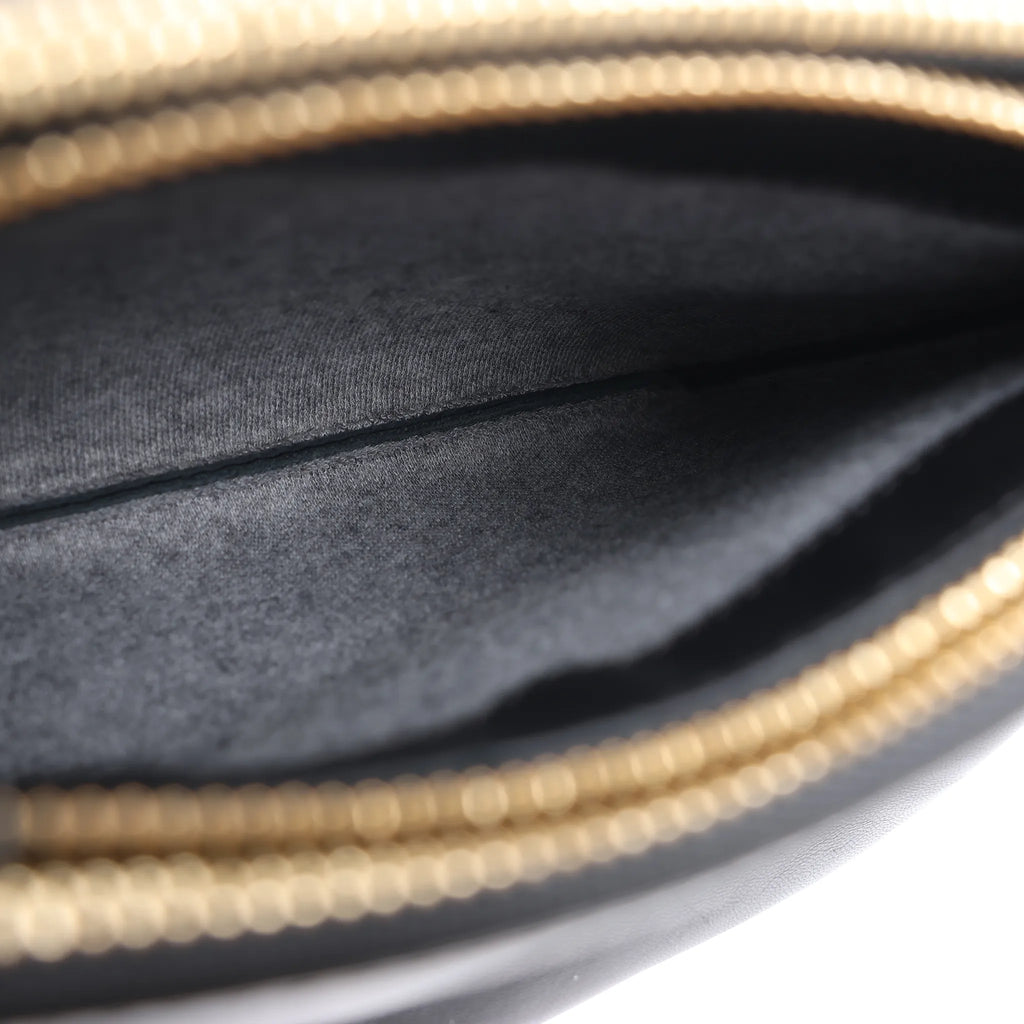 Celine Trio Small Leather Crossbody bag in Black