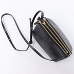 Celine Trio Small Leather Crossbody bag in Black