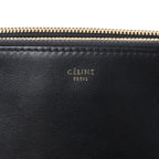 Celine Trio Small Leather Crossbody bag in Black