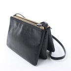 Celine Trio Small Leather Crossbody bag in Black
