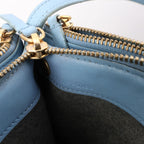 Celine Trio Small Leather Crossbody bag in Blue