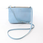 Celine Trio Small Leather Crossbody bag in Blue