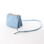 Celine Trio Small Leather Crossbody bag in Blue