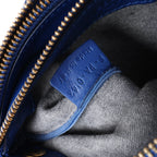 Celine Trio Small Leather Crossbody bag in Blue