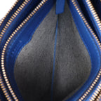 Celine Trio Small Leather Crossbody bag in Blue