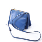 Celine Trio Small Leather Crossbody bag in Blue