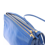 Celine Trio Small Leather Crossbody bag in Blue
