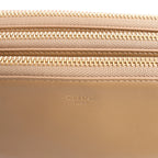 Celine Trio Small Leather Crossbody bag in Brown